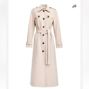 Berlin Button Trench - Smoke Beige